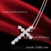 Fashionable jewelry, shiny zirconium, crystal, necklace, Korean style