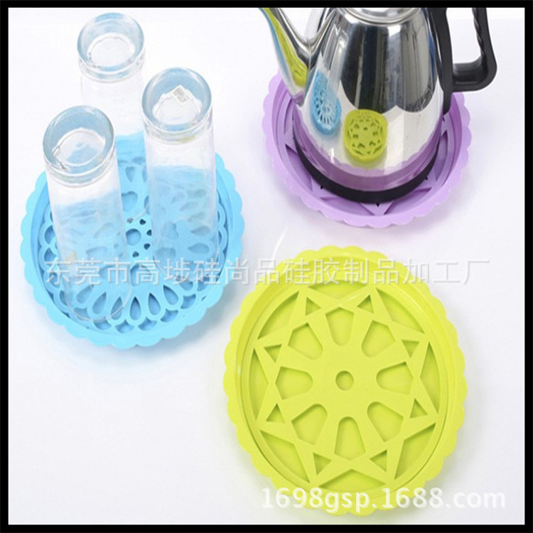 Fuente de la fábrica nuevo creativo suministros diarios de silicona montaña placemat estera de mesa juego de té estera taza de té
