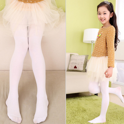 [Pantyhose] Children's Spring and Summer One-piece White Pantyhose Performance Socks Girls Children's Children's Performance Socks