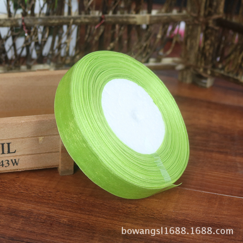 2,5 cm cinta de nieve al por mayor regalo flor hornear decoración cinta hecha a mano DIY cinta decoración de la boda multicolor