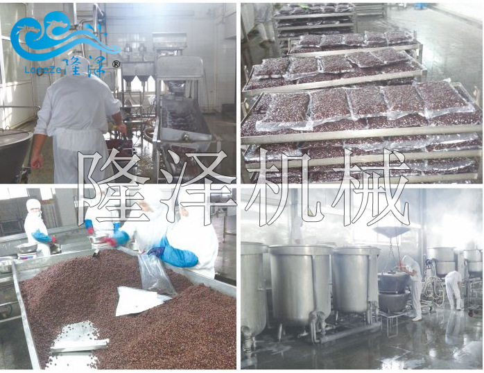 糖纳豆生产流水线山东红小豆加工设备豆沙馅料炒锅