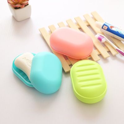 originality travel manual Dish seal up With cover Soap box pinkycolor soap box