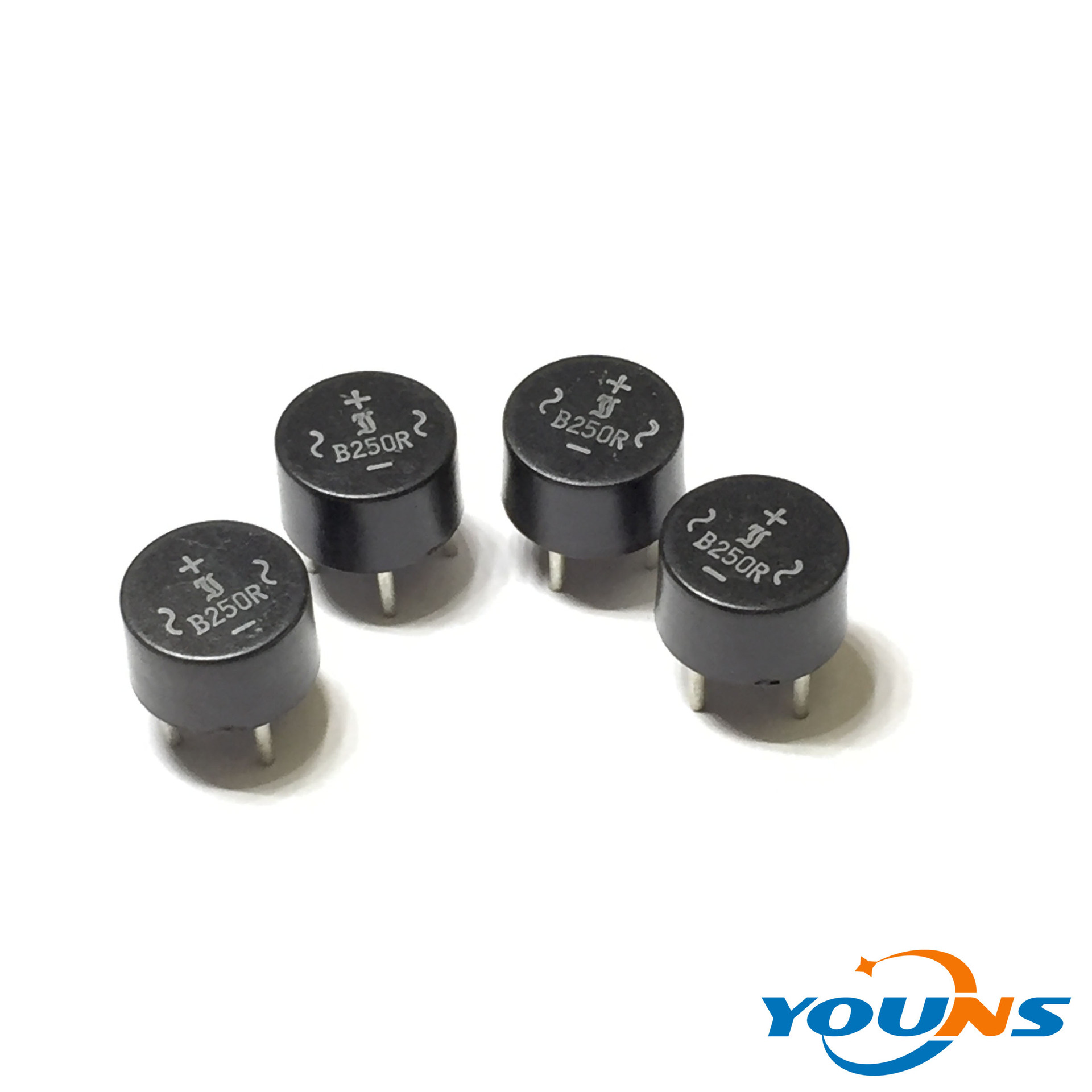 全新圆桥 桥堆 B250R 2A 250V 短脚 B250R桥堆 500只/包  批发