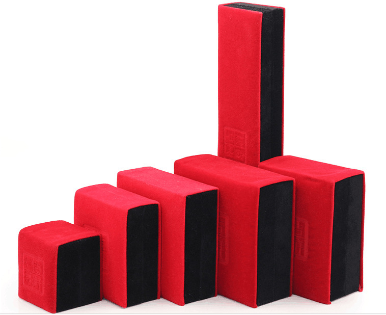 原厂批发首饰包装盒 喜庆红色多规格翻盖盒珠宝戒指饰品收纳盒