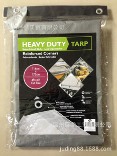 Juding high quality double silver gray 120g PE tarpaulin exported to European market tarpaulin