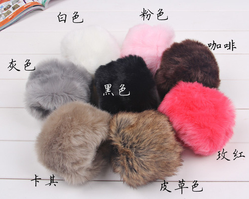 Foreign trade European and American autumn and winter Amazon ebay AliExpress fur imitation rabbit fur large fur sleeves wrist gloves