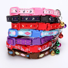 Cute and Fun Fashion Fabric Single Loop Collar for Dogs and Cats, Colorful Clasp, High-Quality