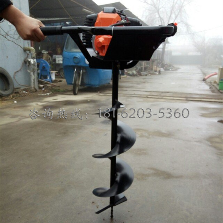 小型汽油挖坑机 手提式便携挖坑机 地钻机