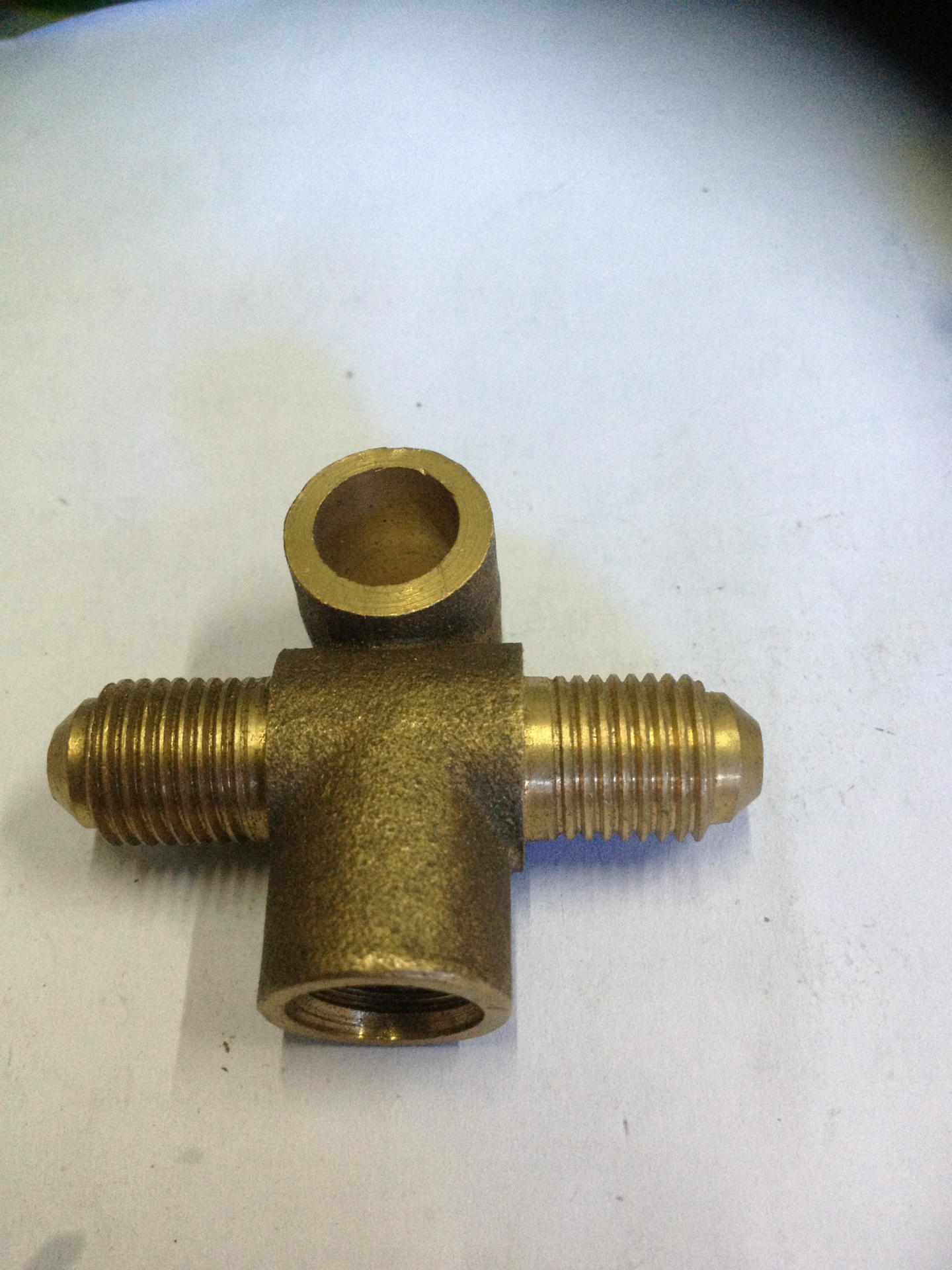 农用车銅三通批发 刹车三通内外螺纹12*1.25 厂家直销