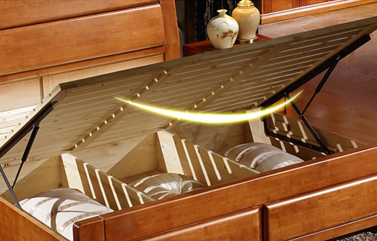 厂家直销简约现代实木床1.8米榉木床 精品实木卧室家具双人床批发