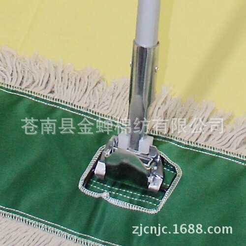 Supply wooden pole aluminum rod removable dust mop Cotton Yarn Flat mop industrial commercial flat mop