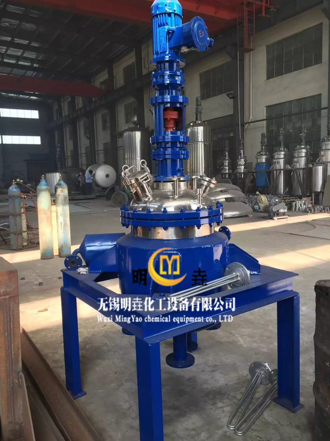 明垚供应100L不锈钢反应釜 不锈钢加热反应釜  搅拌釜 混合釜厂家