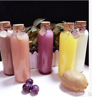 木塞玻璃瓶子冷泡茶瓶奶茶瓶许愿瓶漂流瓶星星星空彩虹瓶