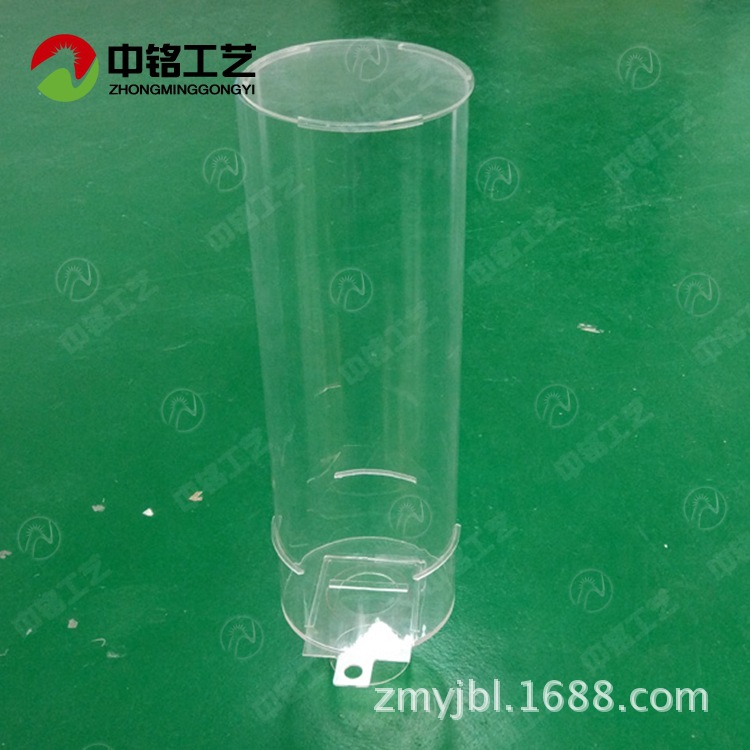 新款透明亚克力杂粮展示盒 圆柱形高端零食分配器 超市壁挂杂粮桶
