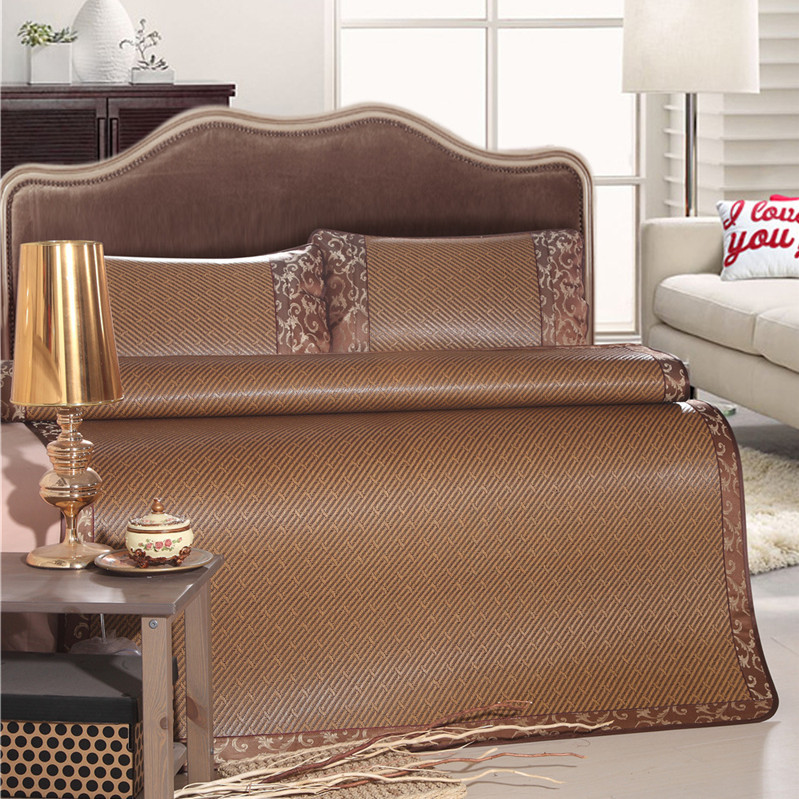 Manufactor wholesale mat Two-sided Rattan seats Borneol summer Mat Foldable 1.5 Three Air-conditioned seats 1.8 M bed