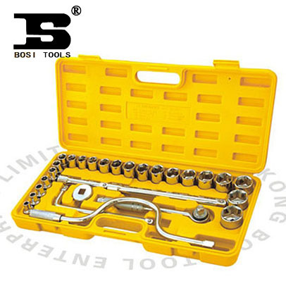 波斯工具 28件12.5mm系列公制套筒组套 BS512028 正品保证