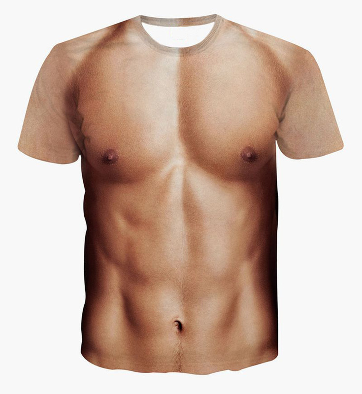 Dropshipping for Men and Women, Spring and Summer New Printed 3D Muscular Men's Trendy Fashion T-Shirts, Cool