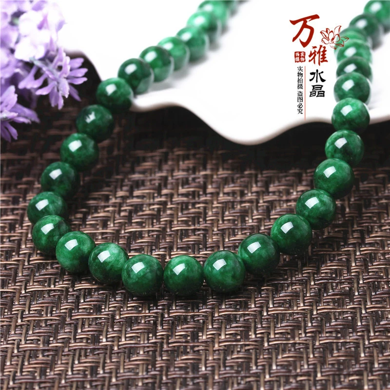 Wanya Crystal Dry Qing Tielong Зеленый Зеленый Зеленый Чалсцедс DIY ювелирные аксессуары Tielong Qing полунаборы