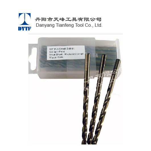 厂家直销 高速钢M35 1/4“ 10 PC装 麻花钻 钻头