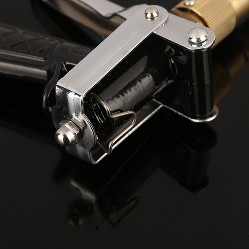 Factory direct sales high-pressure water gun garden high-pressure all-copper water gun copper head black pure copper car wash water gun head