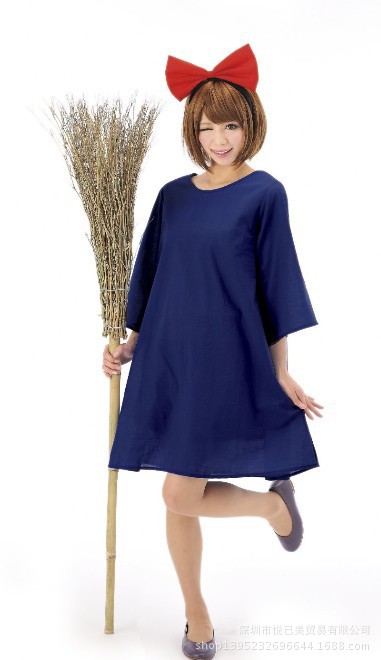魔女宅急便琪琪cos宫崎骏小魔女琪琪cosplay女装连衣裙万圣节服装 价格 厂家 哪里买 我有货 B 5yoho Cn