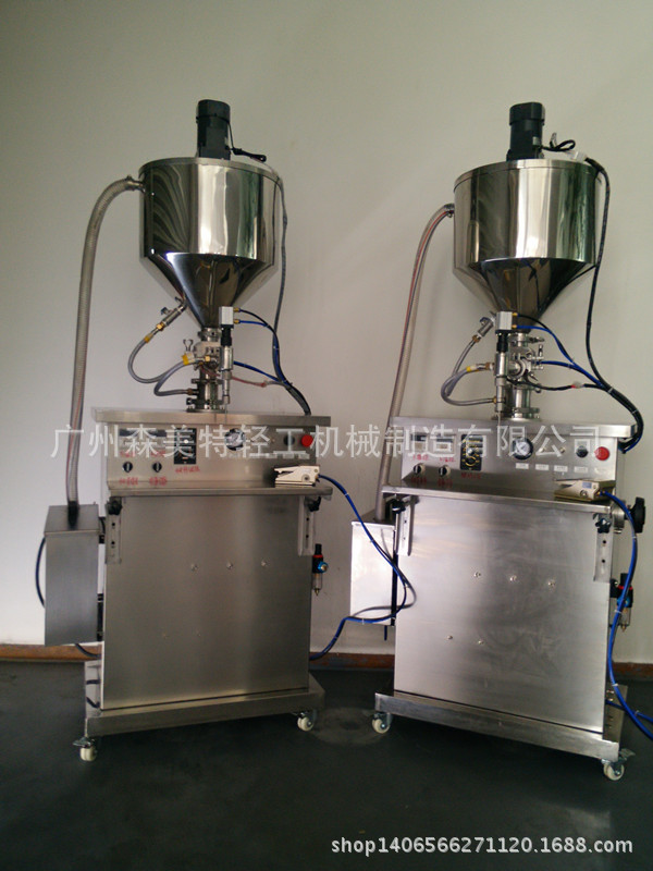 发蜡加热搅拌灌装机 加热搅拌式灌装机 搅拌灌装机 膏体加热灌装
