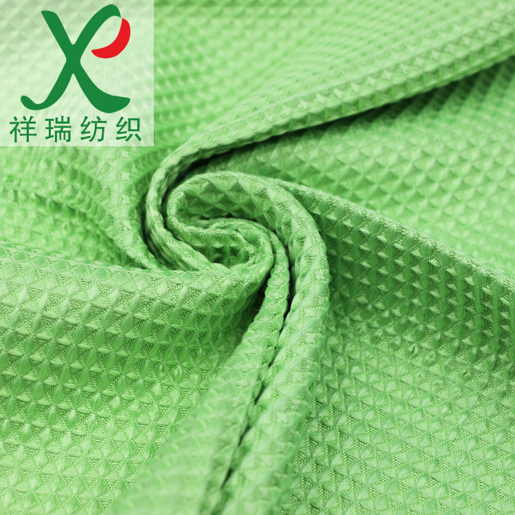 customized colour Polyester fiber Superfine fibre Waffle moisture absorption ventilation Not suitable Shrink clothing Fabric