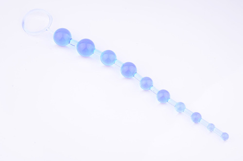 Anal plug with beads, 10 beads, colorful beads, flirting supplies, adult sex toys wholesale