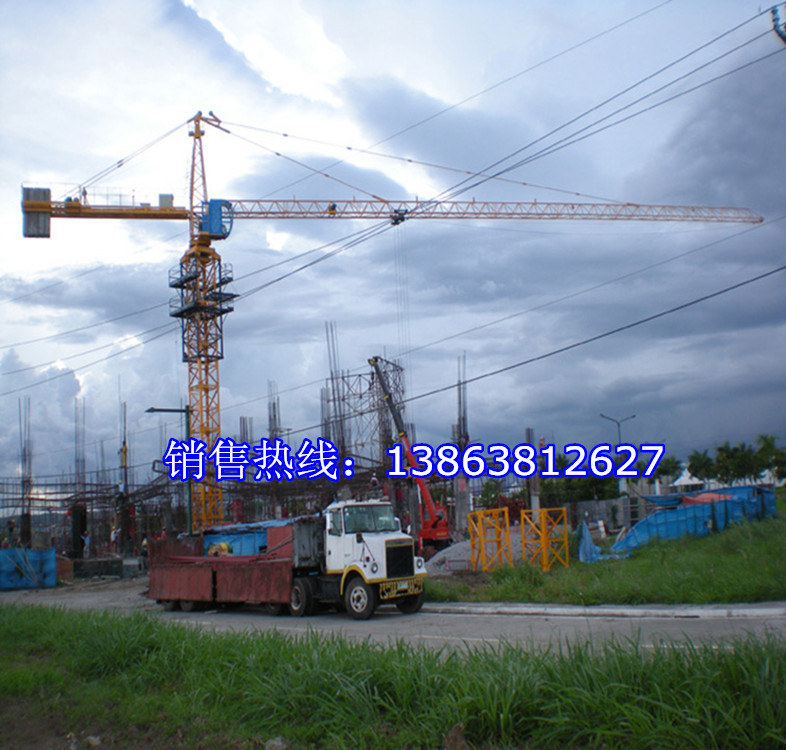 QTZ40A鸿达吊车 4t tower crane 50m臂长 出口阿尔及利亚
