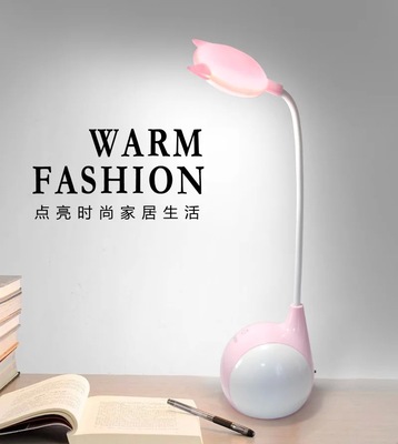 LED创意小台灯 儿童学习护眼台灯 USB充电式卧室床头灯阅读led灯|ru