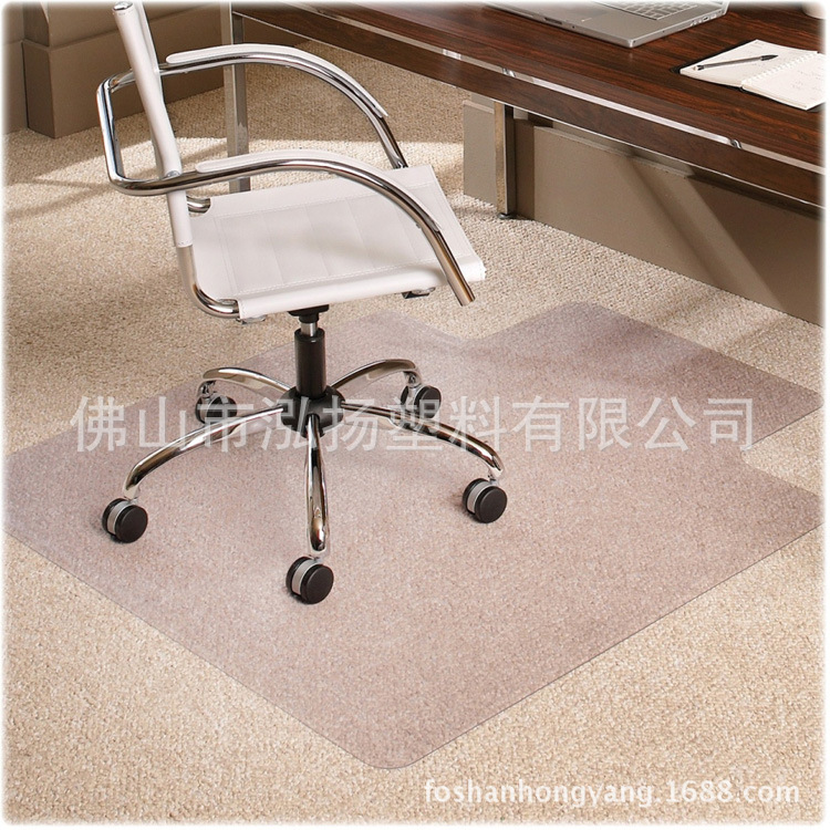 PVC办公椅子垫透明 保护地毯转轮子椅垫,15年出口经验
