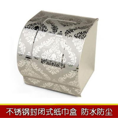 Stainless steel tissue boxes European style TOILET Tissue holder Volume Tray Hotel bathroom Supplies