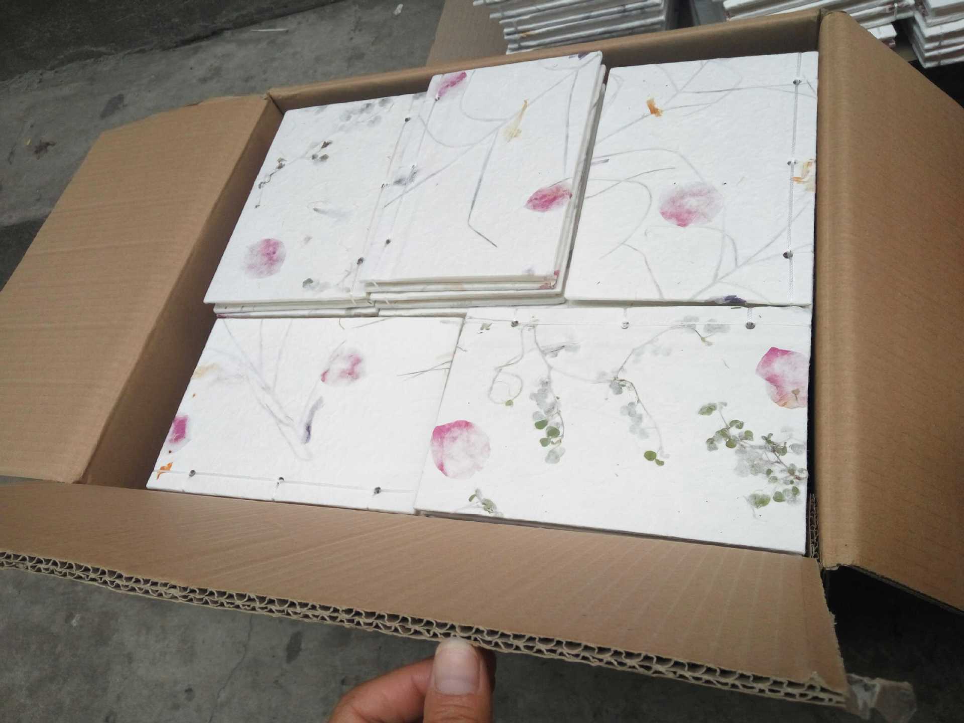 批发本子定制logo线装本子手工本干花本笔记本宣纸本鲜花本线装本|ms