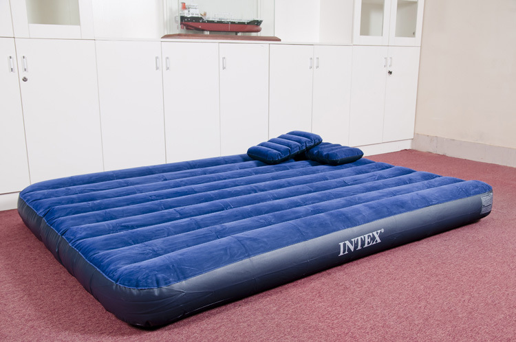 Reunindo e Listra Cama de ar Colchão de ar Esteira de Acampamento Intex Dupla Pessoa Uso Aumentada Esteira Inflável 68759 152*203*22 cm 4 Intex 68759 152*203*22 cm dupla pessoa uso