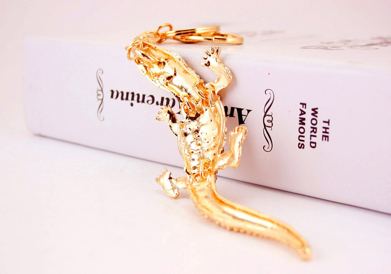 39g Weight Alloy, Metal Material Animal Pattern Unisex Gender  Alloy Alligator Car Keychain 7