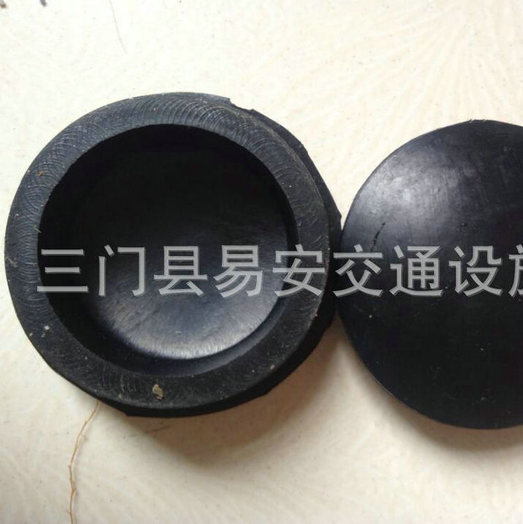 76MM橡胶柱帽 公路防护柱防雨柱帽反光警示柱盖 交通设施厂家批发
