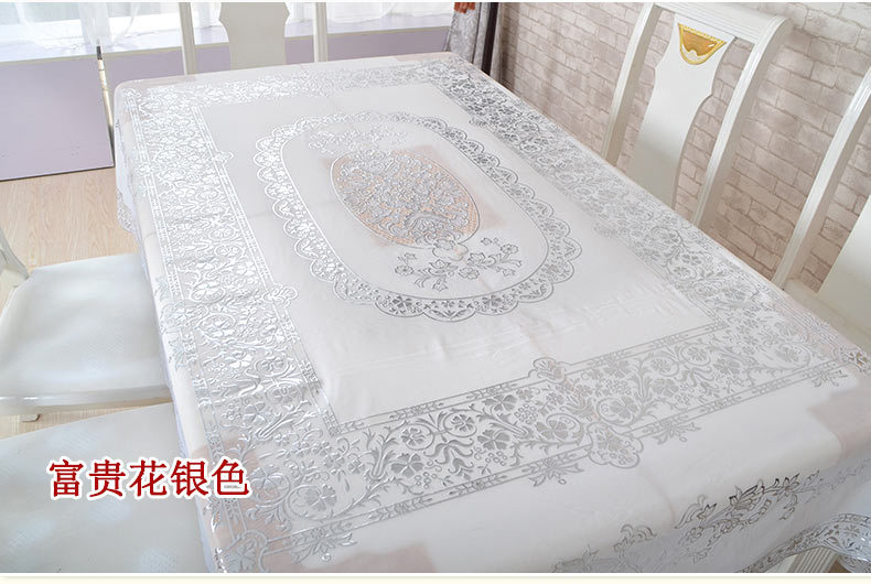 富贵花烫金桌布_15