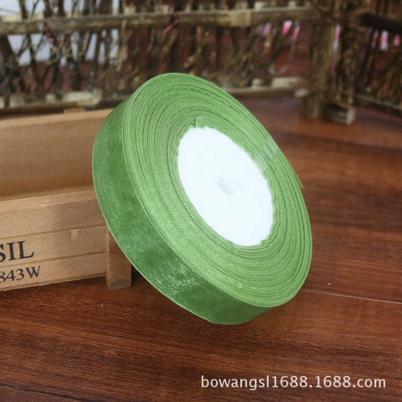 2,5 cm cinta de nieve al por mayor regalo flor hornear decoración cinta hecha a mano DIY cinta decoración de la boda multicolor