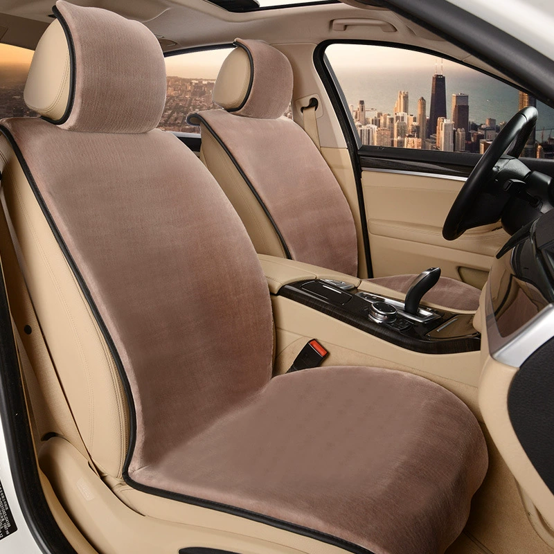 Зимняя шерстяная подушка для автомобильного сиденья, Нескользящая подушка для сиденья, одеяло, короткая плюшевая подушка для сиденья, имитация стриженой овцы, подушка для автомобильного сиденья