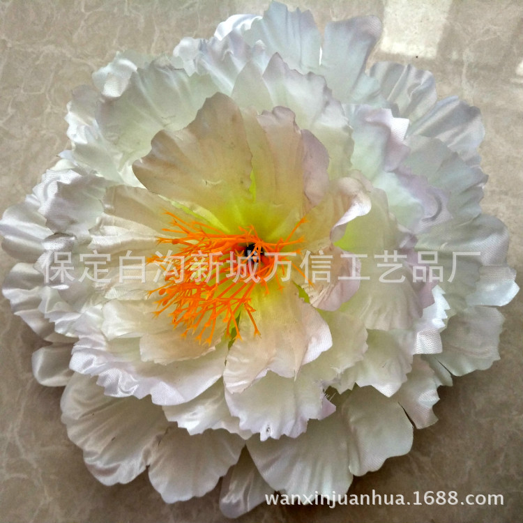 河北绢花厂处理清明仿真花朵低价仿真闪光大牡丹花朵