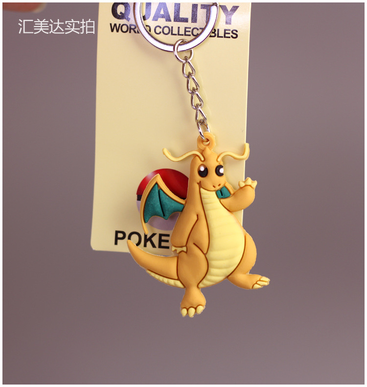 Llavero de Pikachu y Pokémon, colgante de silicona blanda, accesorio divertido