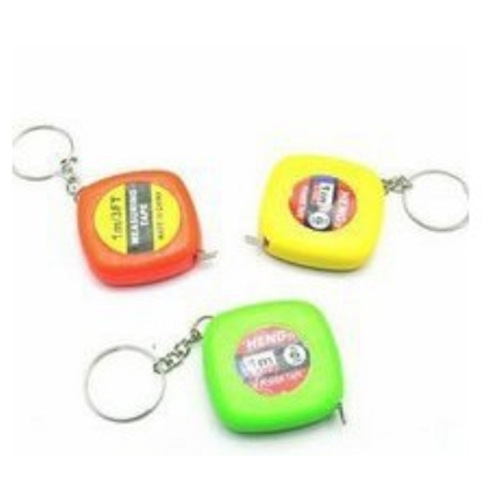Automatic retractable square small tape measure keychain pendant multi-purpose iron ruler mini small steel ruler gift ruler