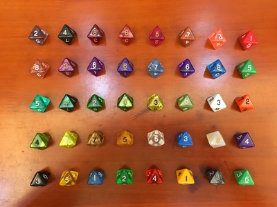 8面多面体压克力very多颜色史上齐全color骰子(D&D)桌游指示物D8|ru