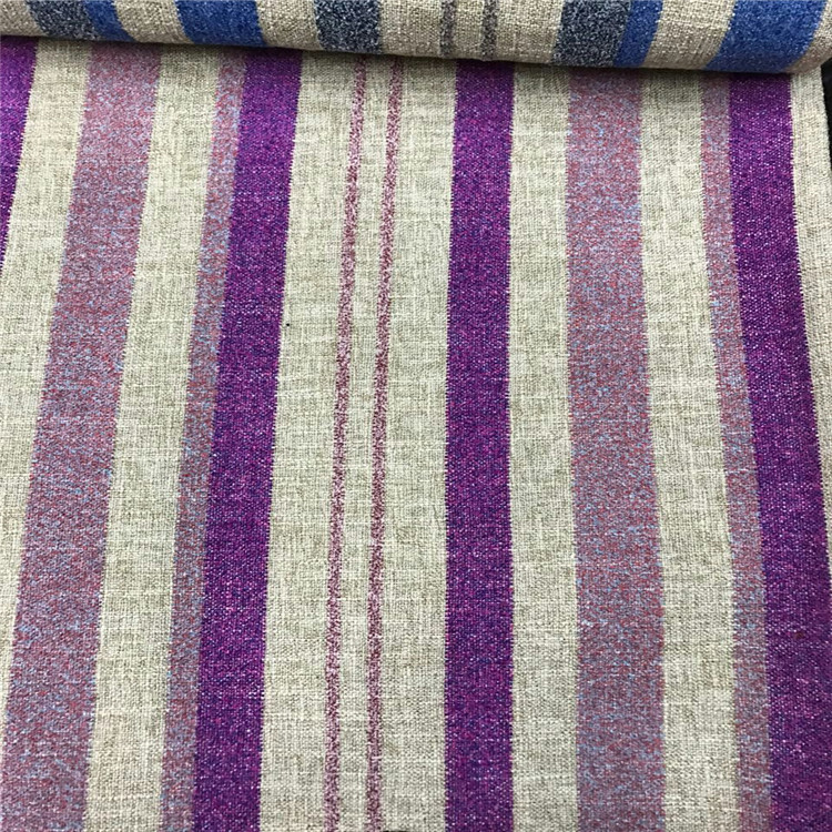 图案色织彩色粗条面料适用于服装装饰沙发布鞋子布沙发布