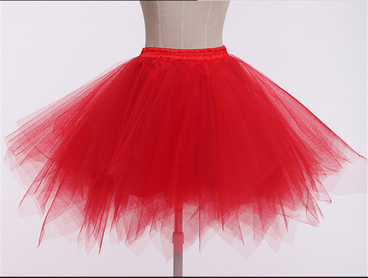 Candy color multi-color de media longitud pettiskirt estudio fotografía de la boda media-longitud pequeña falda de color de la falda de apoyo