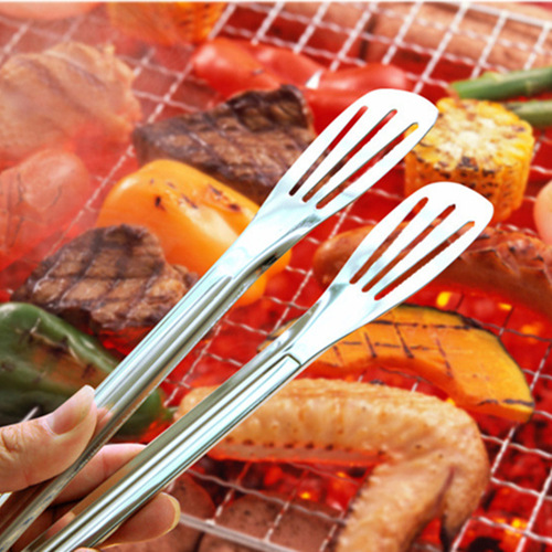 Stainless steel kitchen food tongs, bread buffet tongs, baking tools deli tongs dropshipping