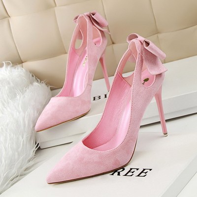 3168-1 han edition show tall sweet female high-heeled shoes heel with suede 