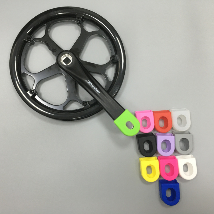 ZTTO bicicleta de montaña de carretera universal bicicleta plegable disco de dientes manivela funda protectora cubierta protectora funda de silicona