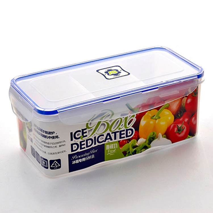 批发大号三分格保鲜盒 大容量豆类干货密封盒 储藏盒谷物盒