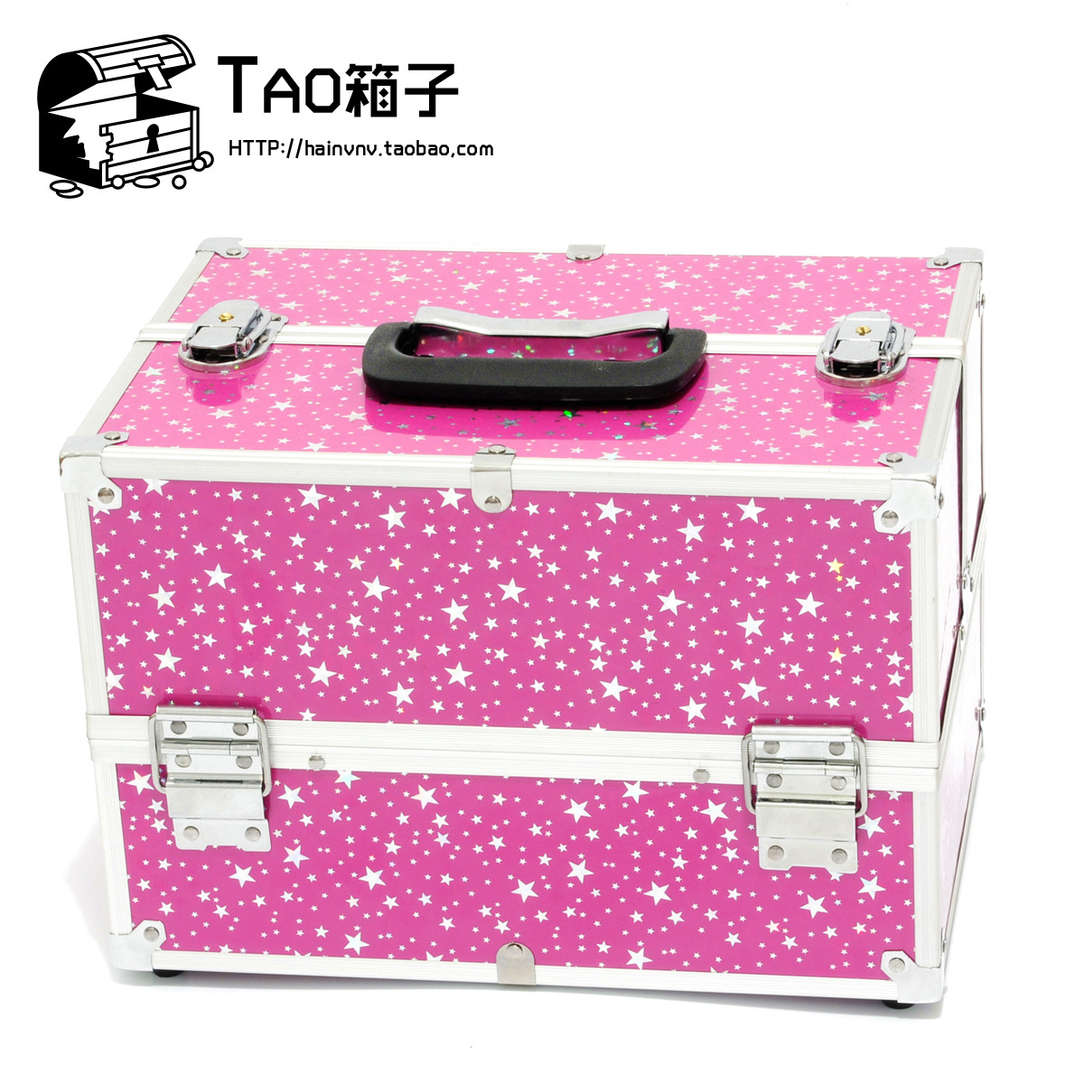 铝合金化妆箱专业化妆箱手提多层化妆箱收纳箱美甲睫毛技师化妆箱